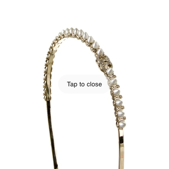 Authentic Chanel pearl headband - Picture 2 of 12